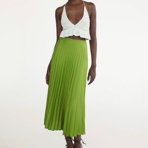 Zara Pleated Midi Skirt